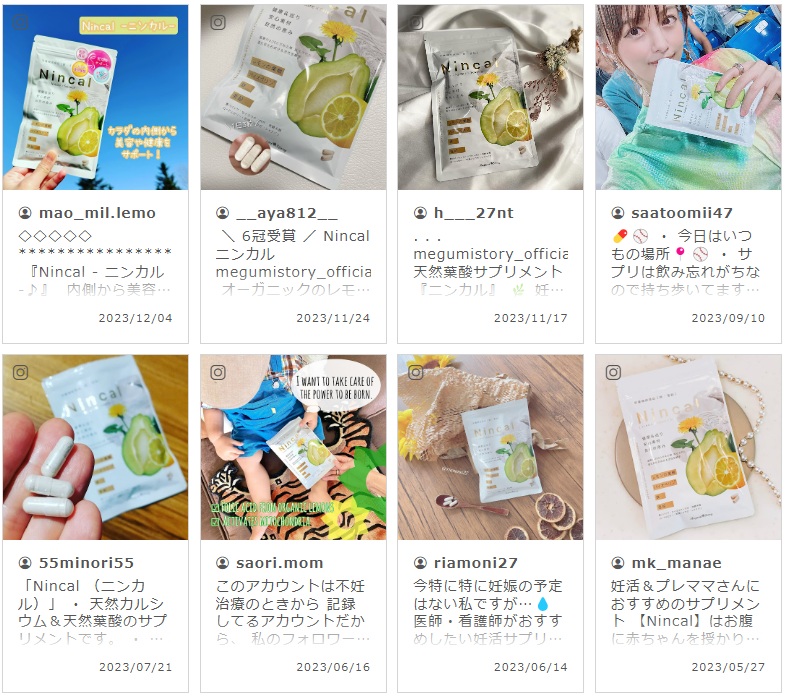 ニンカルの成分
